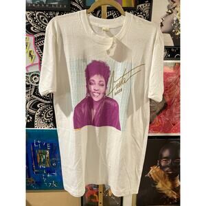 Rare 1988 Deadstock Anita Baker Band Tour Tee, White Size Large